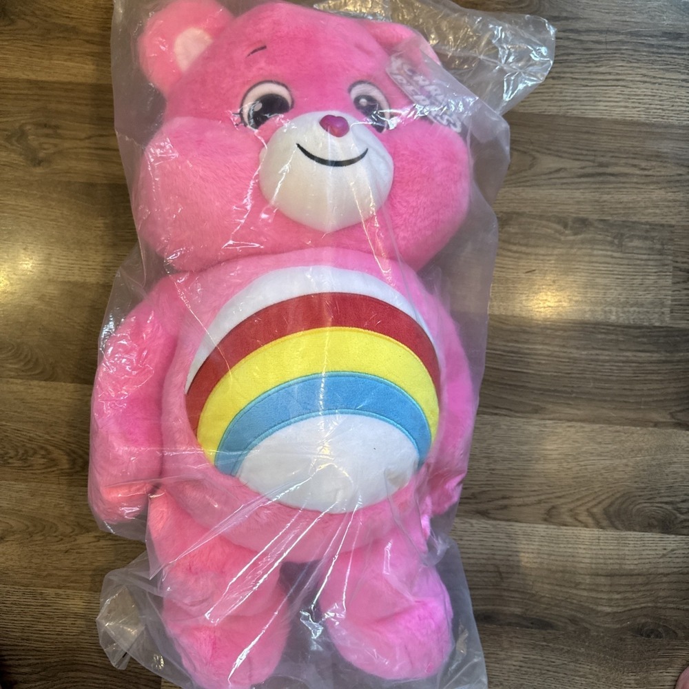 Care Bears Cheer Bear Here To Cheer 24" Jumbo Plush Toy New In Bag - Picture 2 of 8